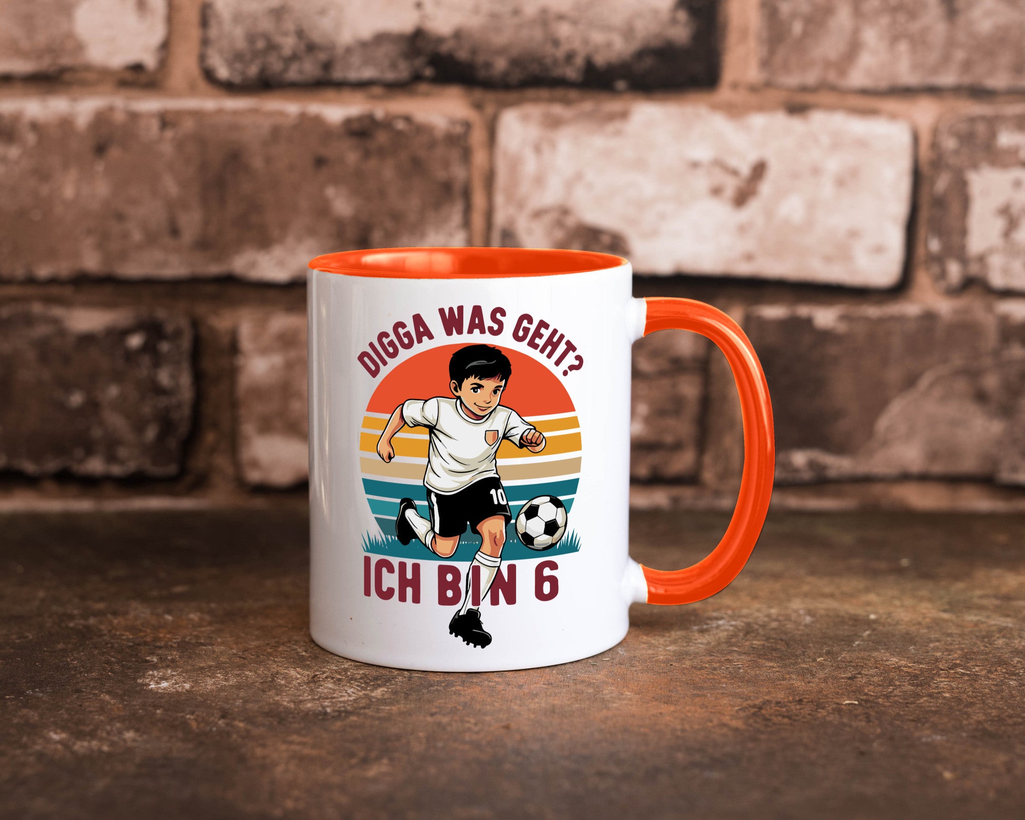 6 Geburtstag | Jahre Digga was geht ab Fußball lustiger Spruch Geschenk