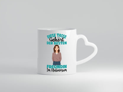Im Universum: Freundin | Beziehung Partnerin Liebe Geschenk Humor Geschenkidee