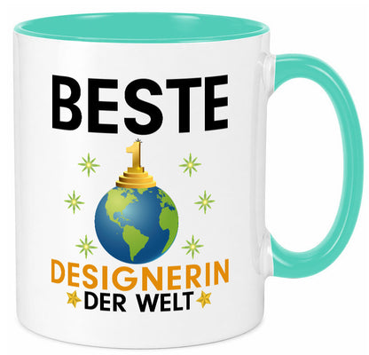 Welt Beste Designerin | Mode lustiger Spruch Geschenk Humor Geschenkidee Tasse