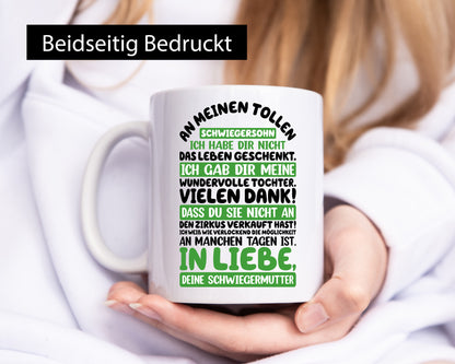 An meinen tollen Schwiegersohn vl8 Geschenk Familie Geschenkidee lustiger