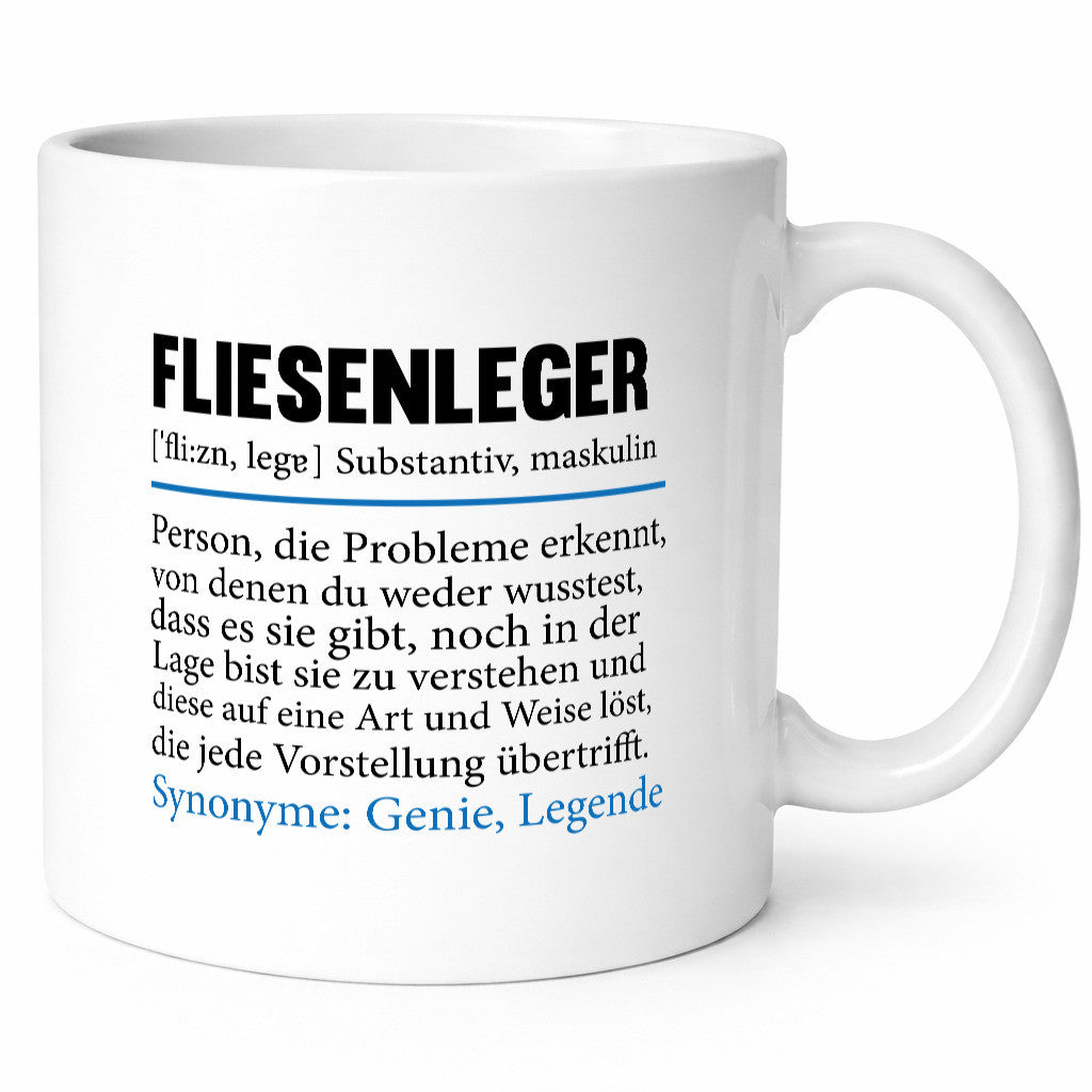 Fliesenleger | Beruf Fliesenlegen Bau lustig Arbeit Kollegen Büro Geschenk Tasse
