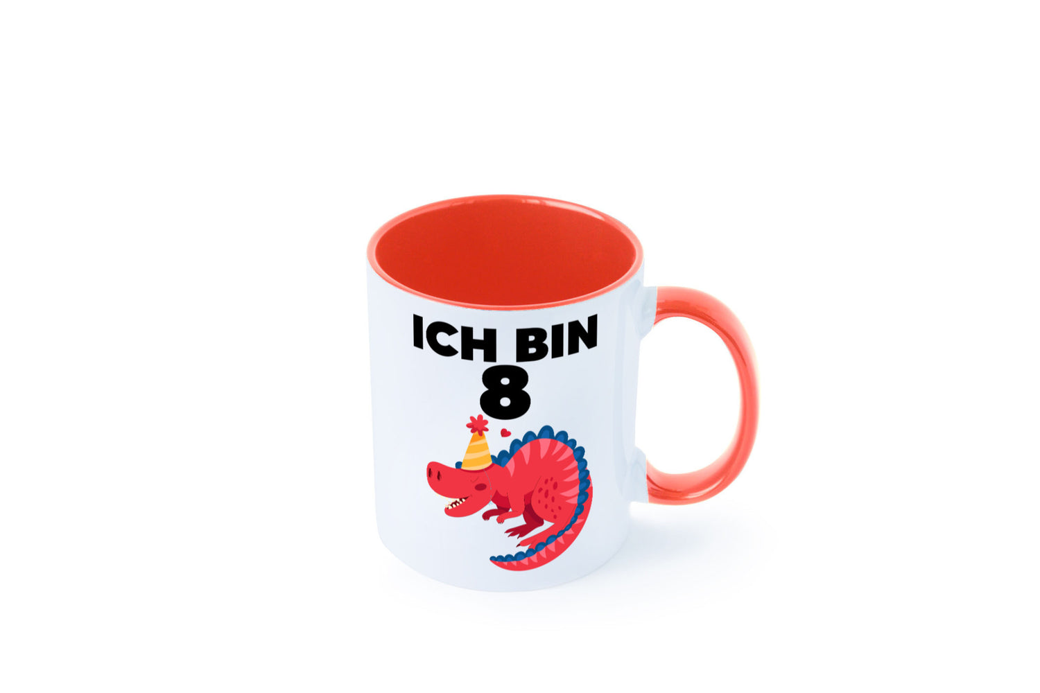 8. Geburtstag | Dino Dinosaurier 8 Jahre lustig Geschenkidee Geschenk Tasse