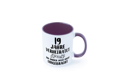 19 Jahre Verheiratet, immer noch am Leben! lustig Humor Geschenkidee Geschenk