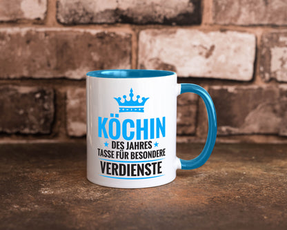 Besonderer Verdienst: Köchin | Chefköchin Chefkoch Geschenkidee Arbeit Kollegen