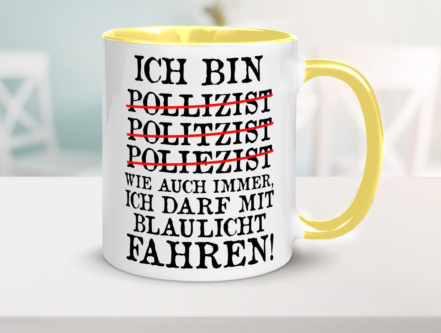 Ich bin Polizist | Blaulicht Polizei Beruf Streife lustig Arbeit Kollegen Büro