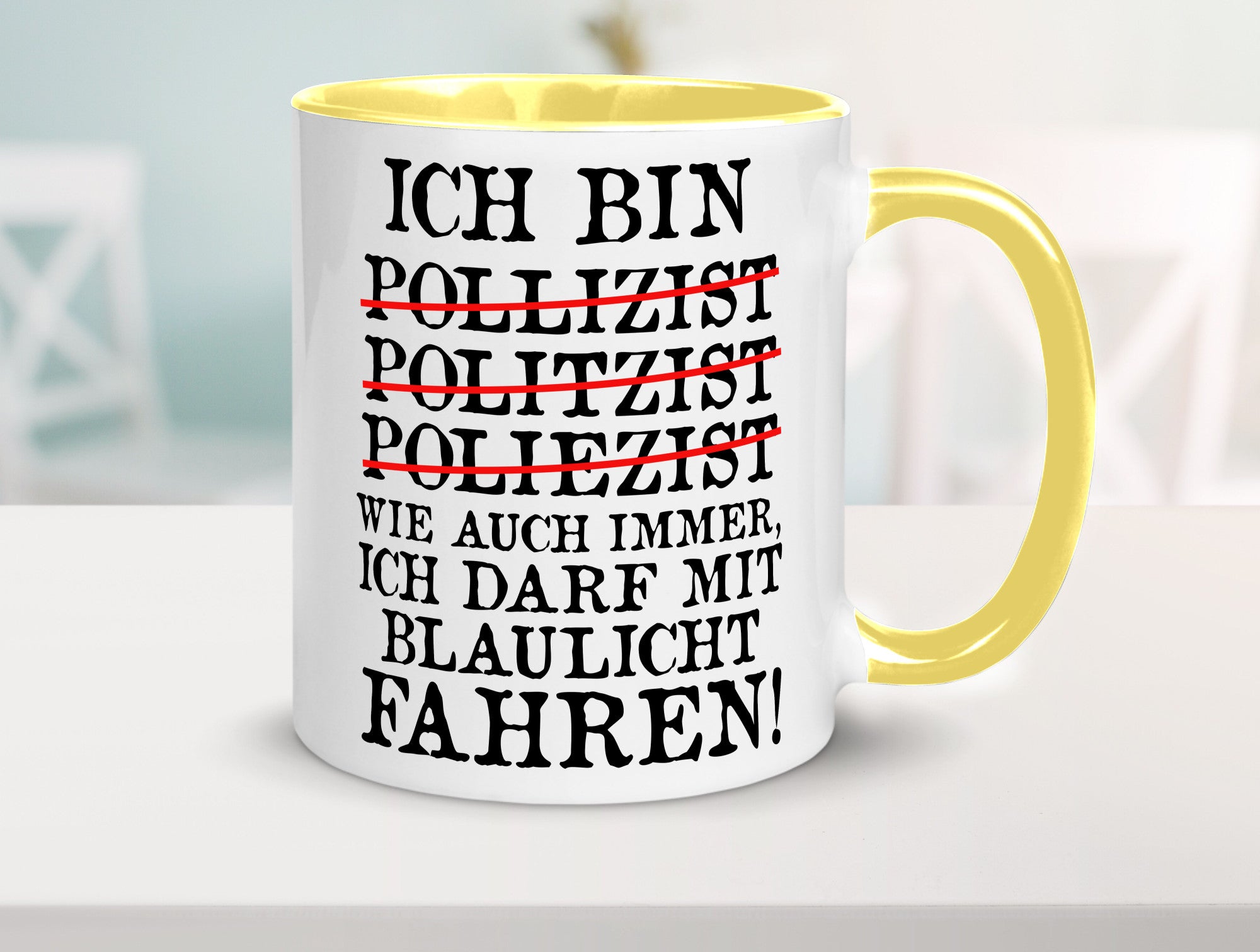 Ich bin Polizist | Blaulicht Polizei Beruf Streife lustig Arbeit Kollegen Büro