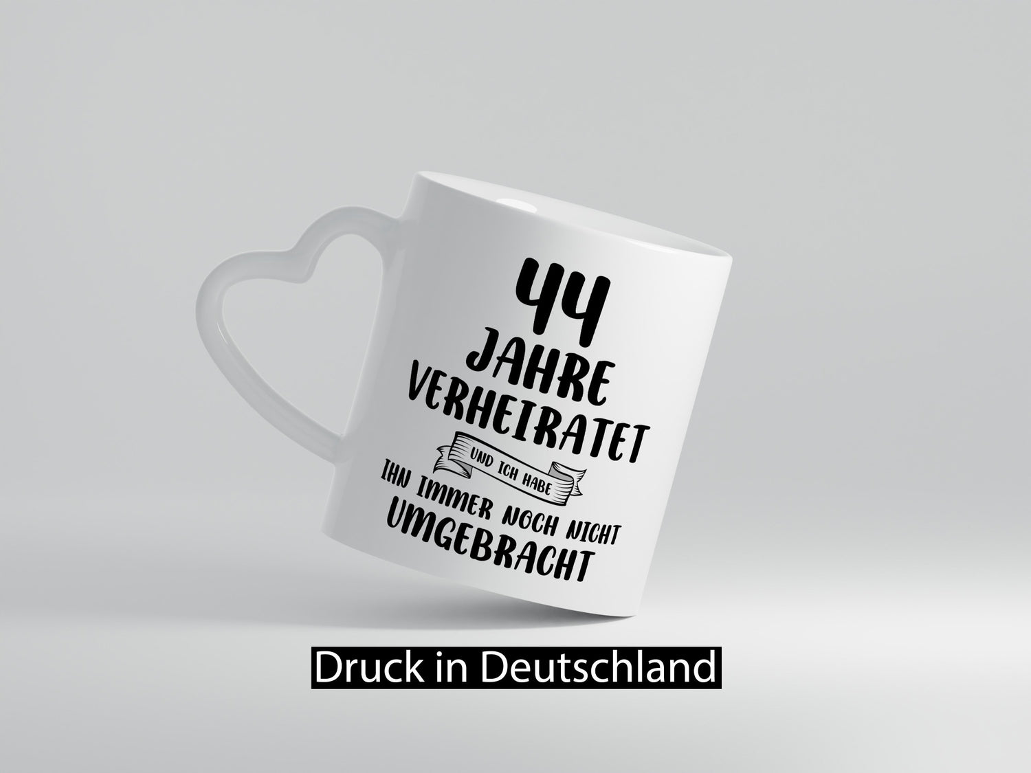 44 Jahre Verheiratet, immer noch am Leben! Humor Geschenkidee Tasse