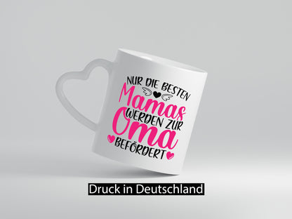 Mamas zur Oma befördert | Herzen Flügel Humor Familie Geschenkidee Tasse