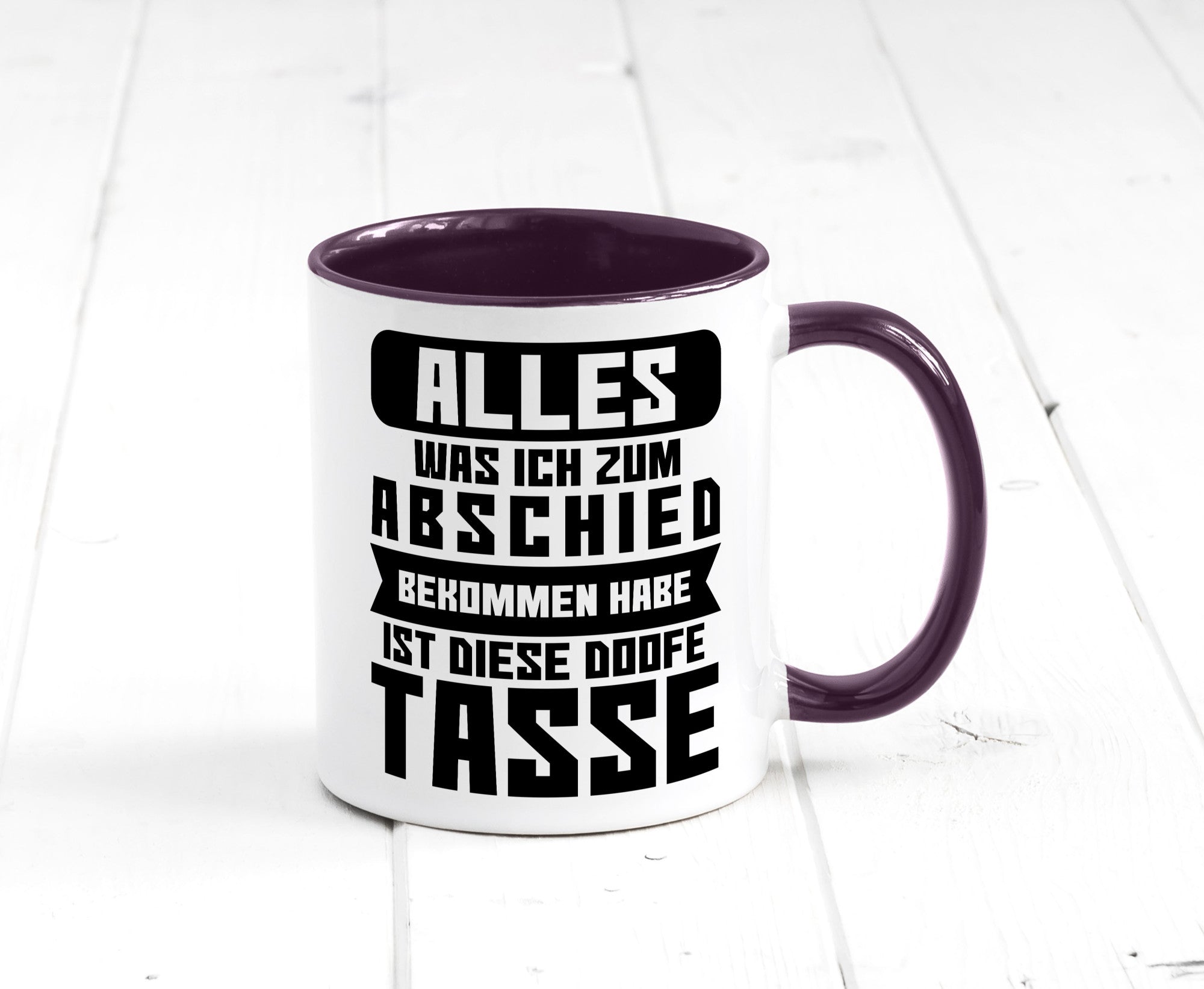 Zum Abschied | Kollegen Jobwechsel Büro Abschluss Geschenk Arbeit lustiger