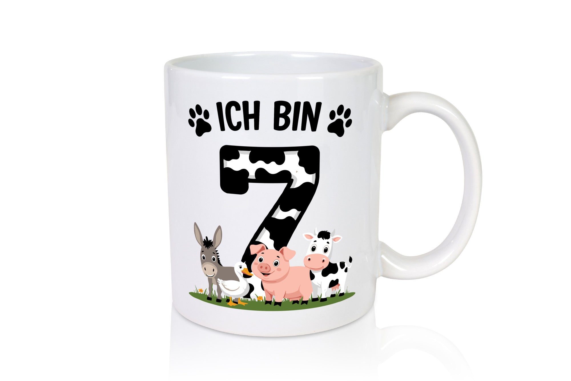 7 Geburtstag | Jahre Farmer Kind lustiger Spruch Geschenk Geschenkidee Tasse