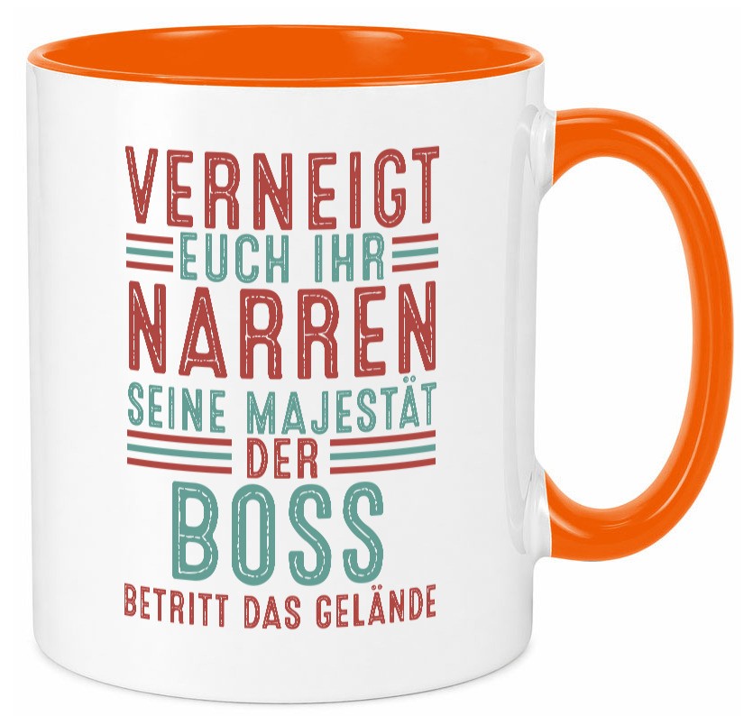 Verneigt euch: Boss | Führungskraft Vorgesetzter Geschenk Humor Geschenkidee Tasse