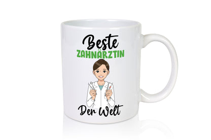 Beste Zahnärztin | Zahnmedizin Beruf v2 Humor Arbeit Kollegen Büro Geschenkidee