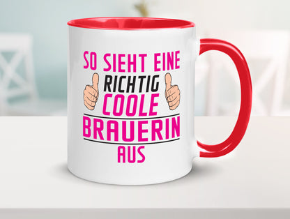 Richtig Coole Brauerin | Bier Brauerei Geschenk Humor Geschenkidee lustiger