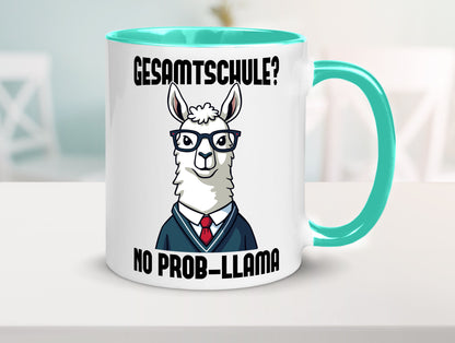 Gesammtschule | no prob-llama Einschuldung Humor Geschenkidee Tasse