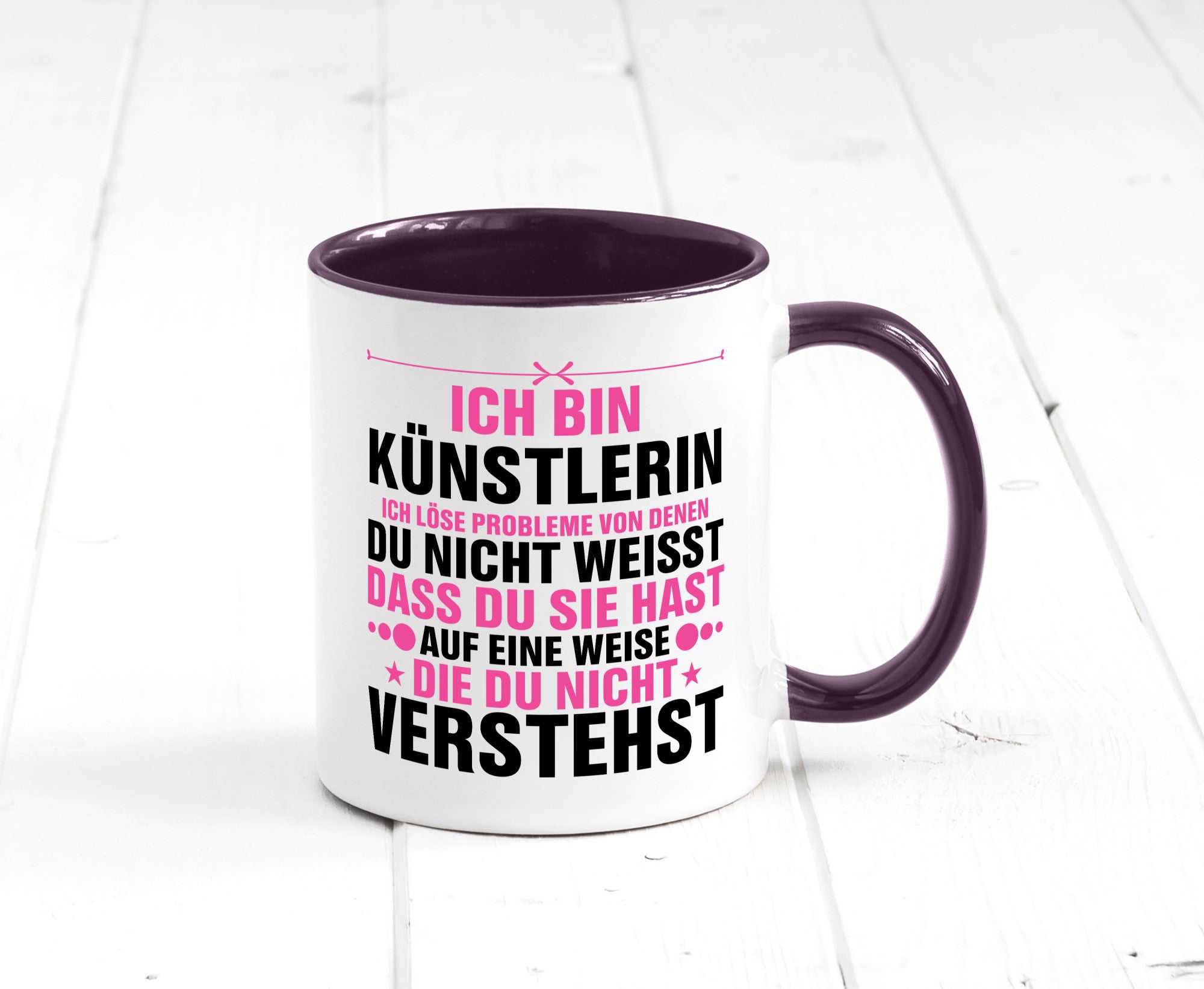 Löse Probleme: Künstlerin | Kunst v2 Geschenkidee Humor Tasse