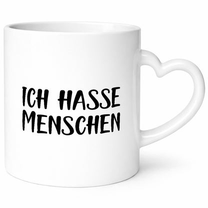 Ich hasse Menschen lustig Humor Geschenkidee Geschenk Tasse