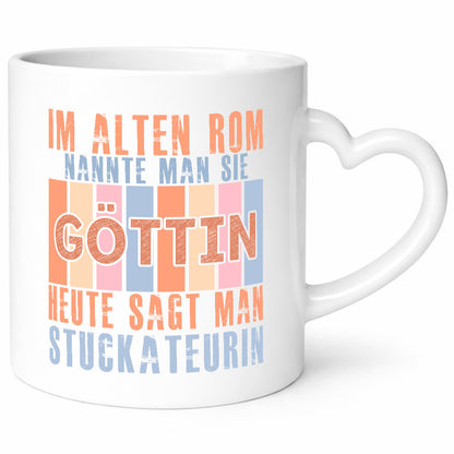 Heute sagt man: Stuckateurin | Innenausbau Geschenkidee Humor Tasse