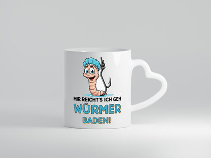Mir reichts ich geh Würmer Baden | Angler Angeln Geschenk Humor Geschenkidee