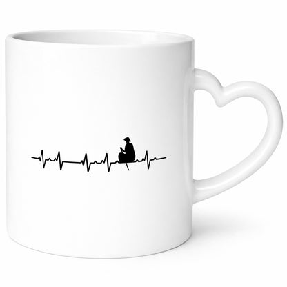 Rudern Herzschlag | Motiv Ruderer Boot Kanu Geschenk Humor Geschenkidee
