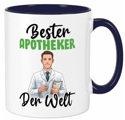 Bester Apotheker | Apotheke Pharmazie v2 Humor Geschenkidee Tasse