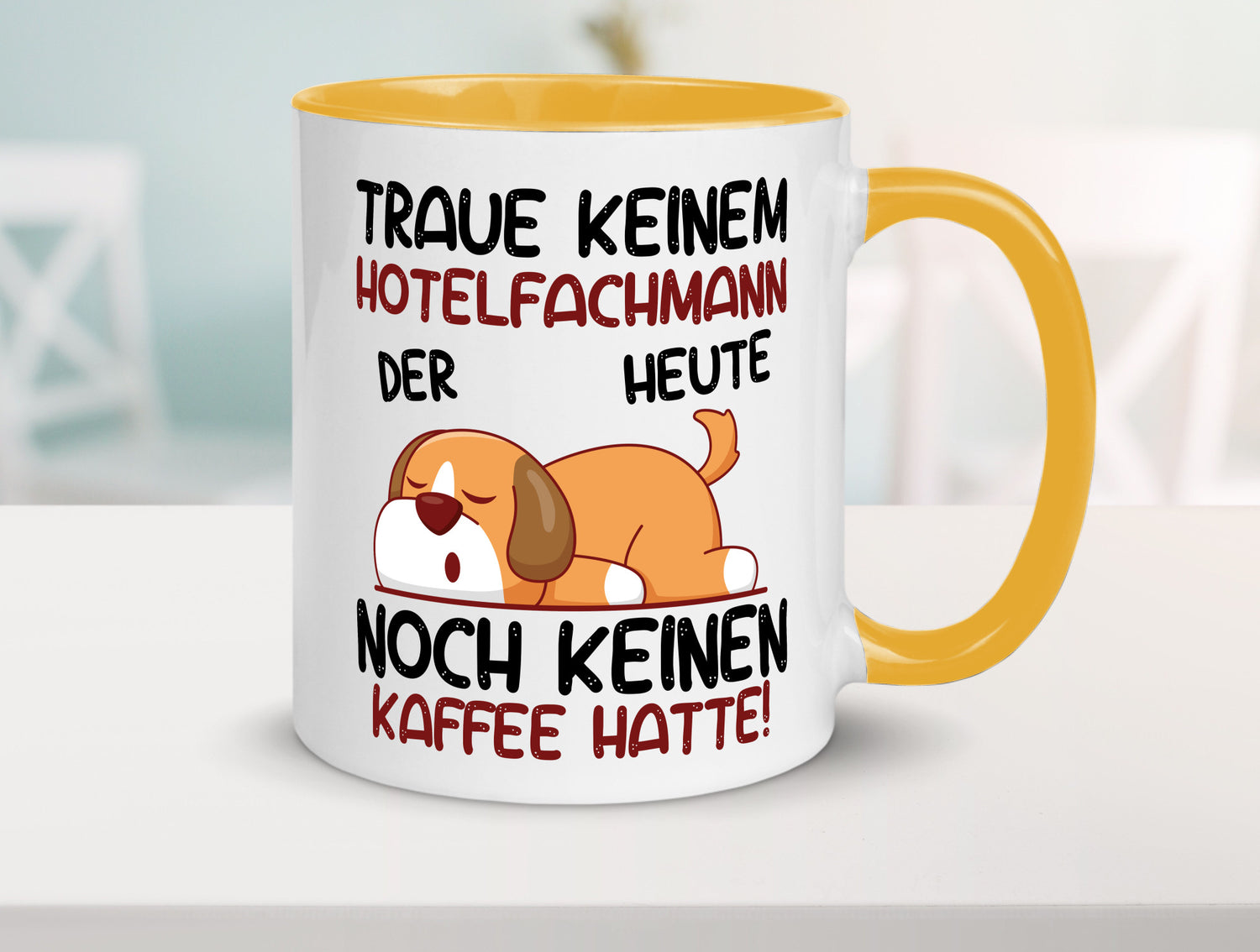 Traue keinem Hotelfachmann |Hotel lustig Humor Geschenkidee Geschenk Tasse