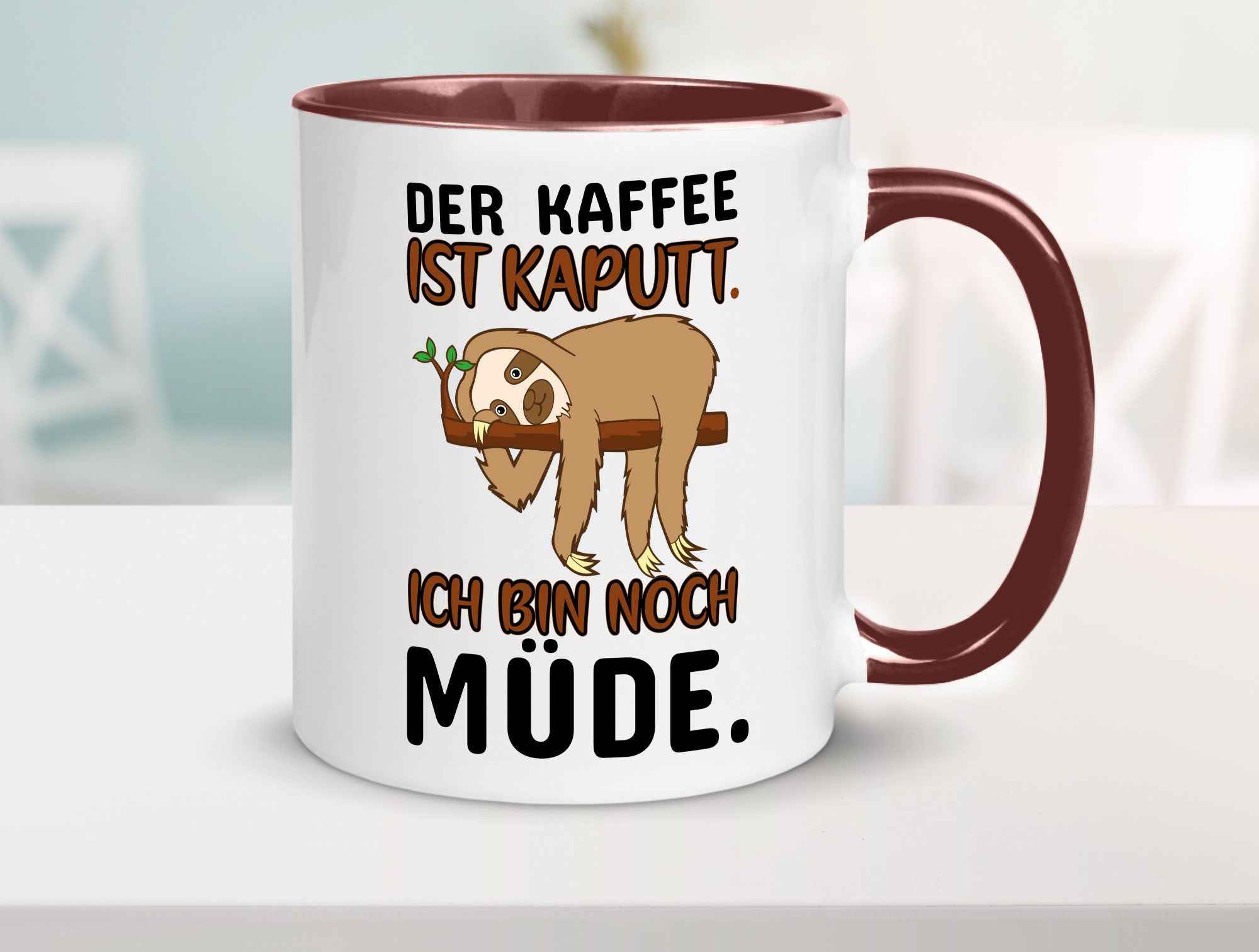 Der Kaffee ist kaputt v2 Geschenk Humor Geschenkidee lustiger Spruch Tasse