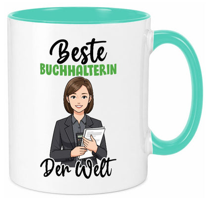 Beste Buchhalterin | Buchhaltung Humor v2 lustig Geschenkidee Geschenk Tasse