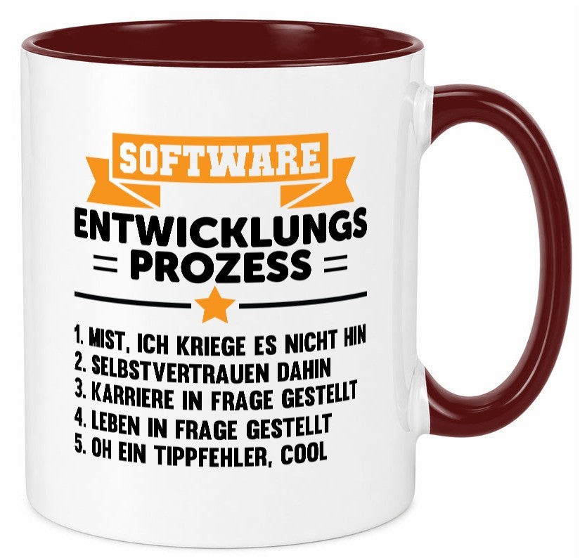 Software, Entwicklung, Prozess | Humor Spaß Witz lustiger Spruch Geschenk Tasse