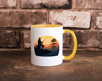 Angler | Sonnenuntergang Fischer Fische Angeln v2 Geschenk Humor Geschenkidee