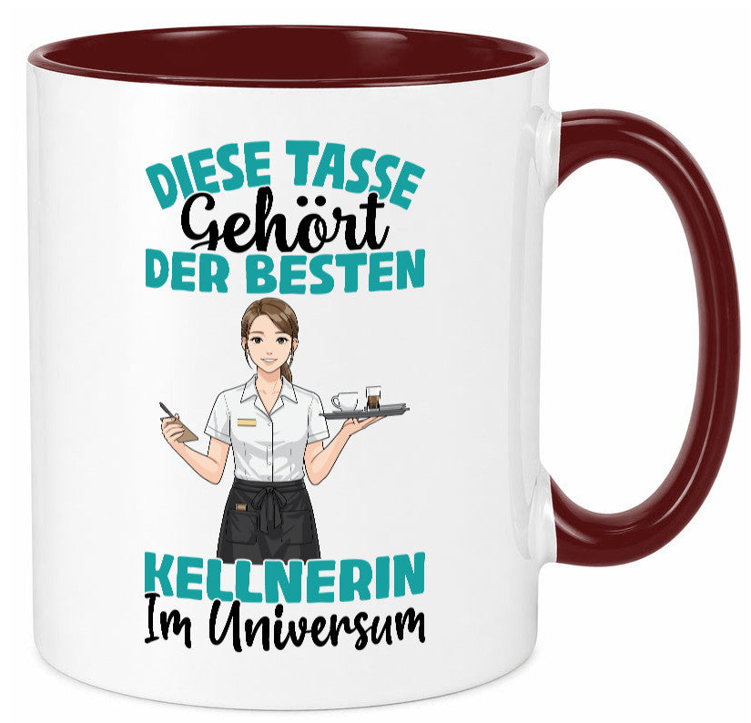 Im Universum: Kellnerin | Beruf kellnern Bedienung Geschenkidee Arbeit Kollegen