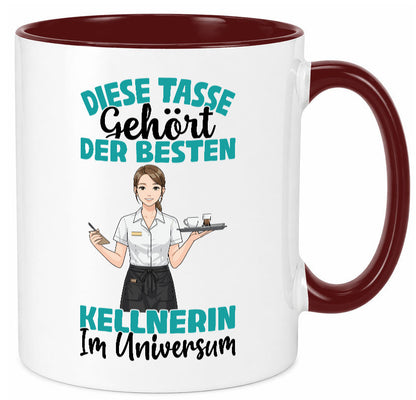 Im Universum: Kellnerin | Beruf kellnern Bedienung Geschenkidee Arbeit Kollegen