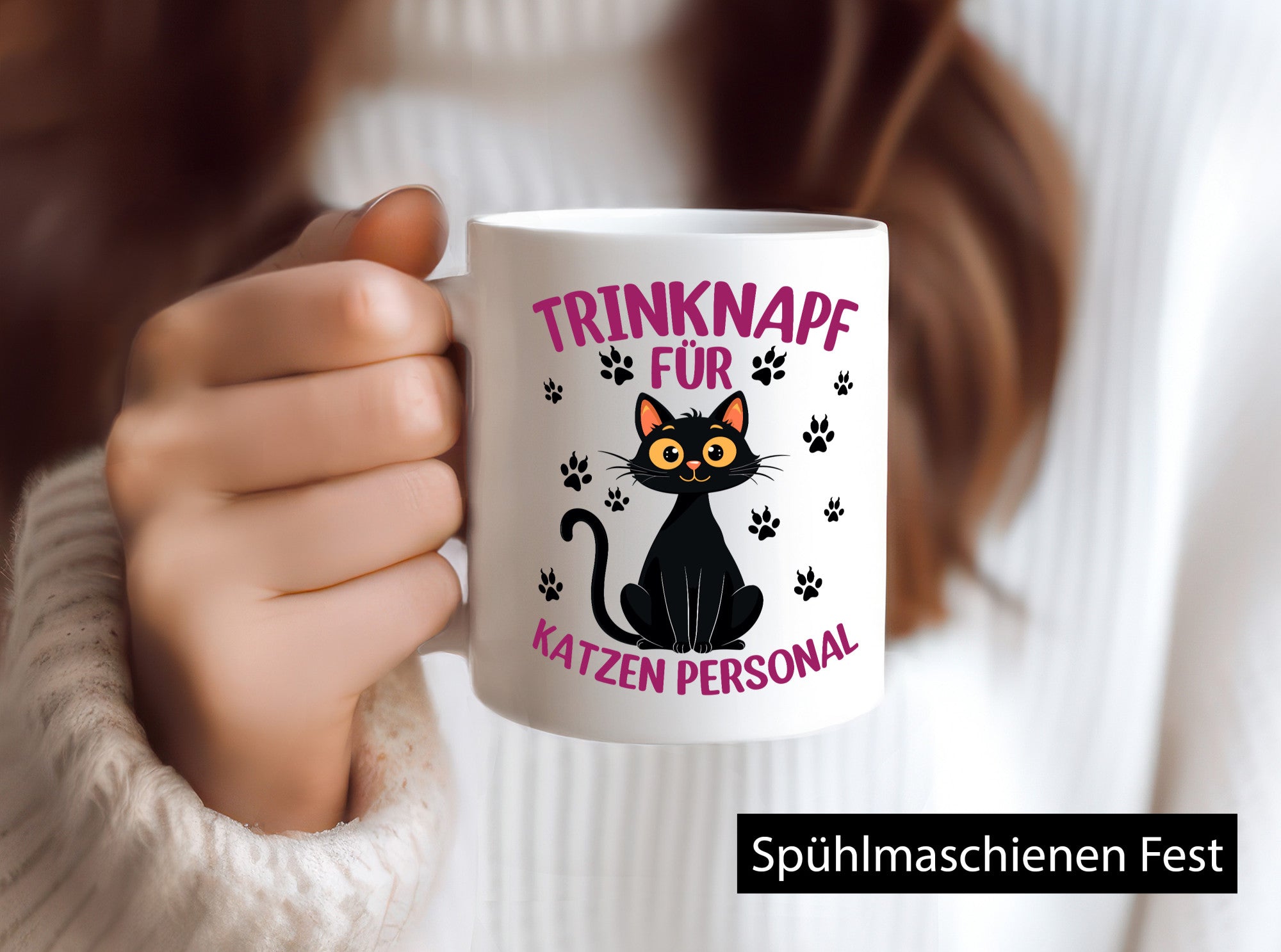Katzen Personal | Katzenbesitzer Tasse Katze Humor vl5 lustiger Spruch Geschenk