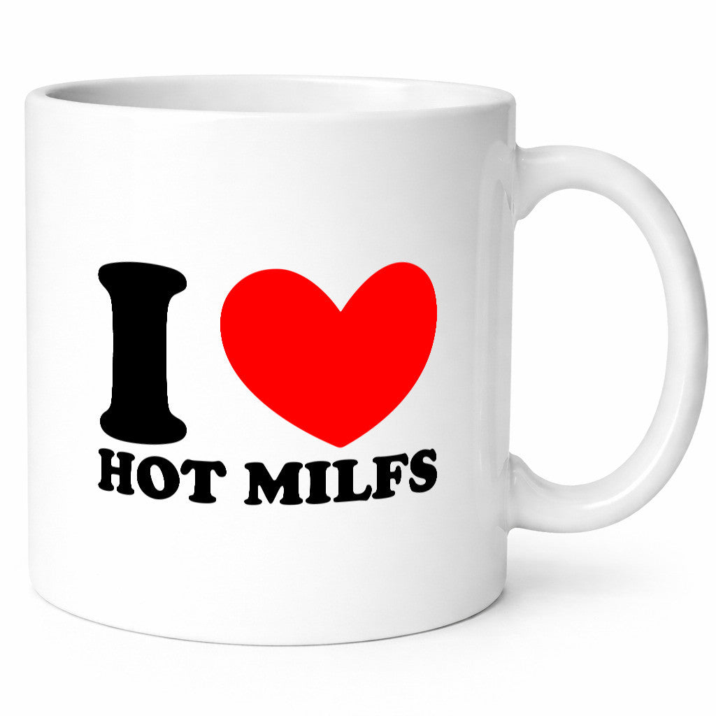 Ich liebe heiße Milfs | Alte Damen Geschenk Humor Geschenkidee lustiger Spruch Tasse