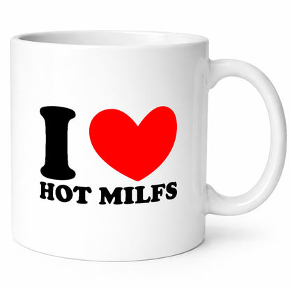 Ich liebe heiße Milfs | Alte Damen Geschenk Humor Geschenkidee lustiger Spruch Tasse