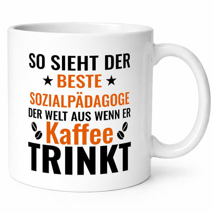 Kaffee trinkt: Sozialpädagoge | Pädagoge Geschenk Humor Geschenkidee lustiger