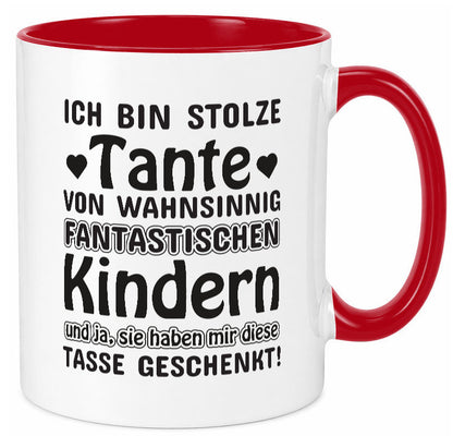 Stolze Tante | Spruch Tasse lustig Neffe Nichte lustiger Geschenk Humor