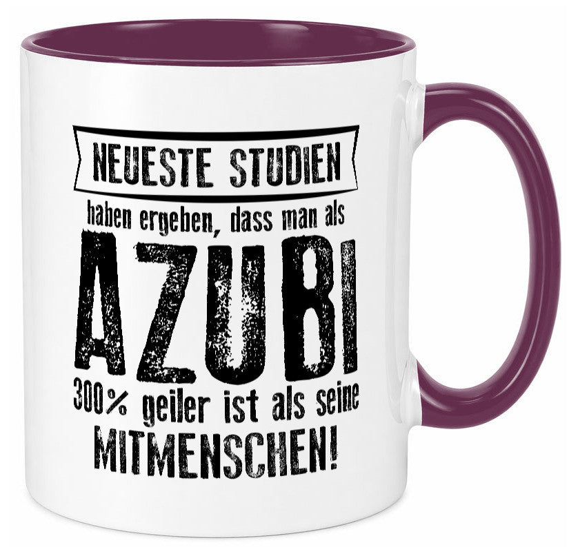Neuste Studien: Azubi | Ausbildung Lehre Lehrling lustig Humor Geschenkidee Tasse