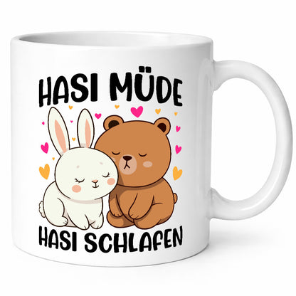 Hasi Müde | schlafen Kaninchen Häschen v2 lustiger Spruch Geschenk Humor