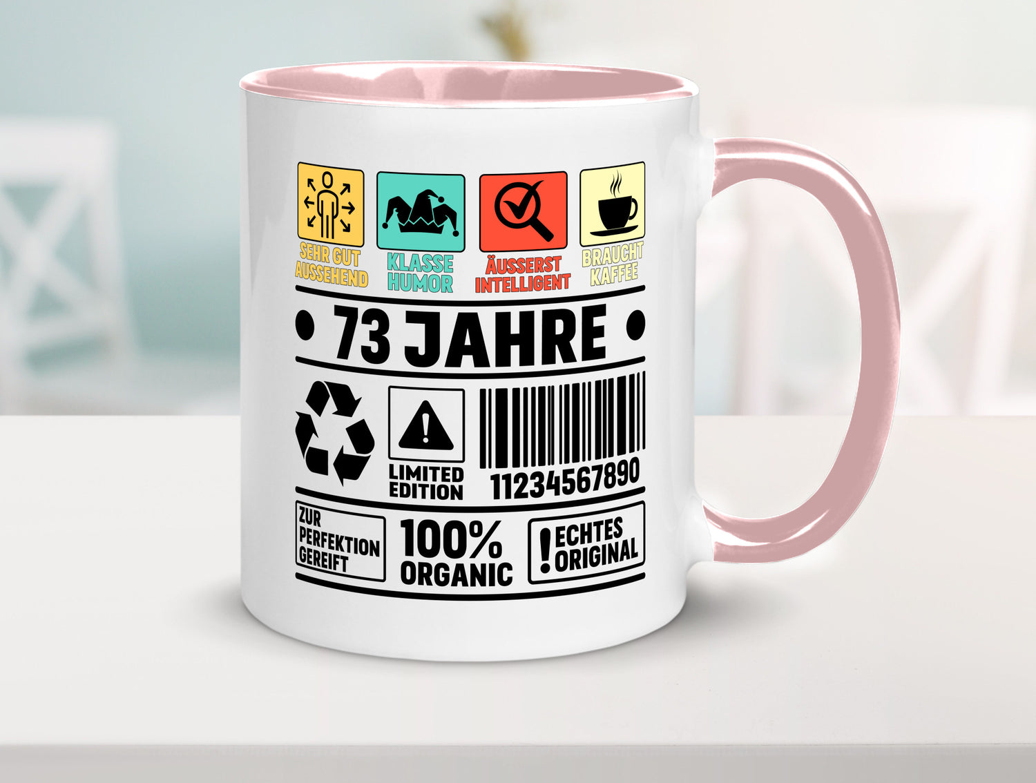 73. Geburtstag | 73 Jahre Humor Limited Edition Geschenkidee Tasse
