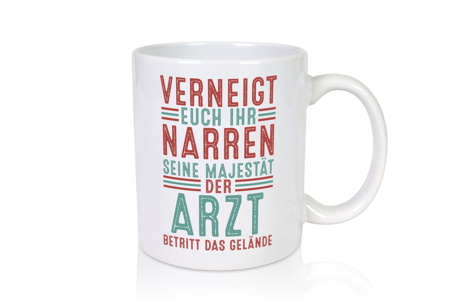 Verneigt euch: Arzt | Medizin Doktor Facharzt v2 Geschenkidee Humor Tasse