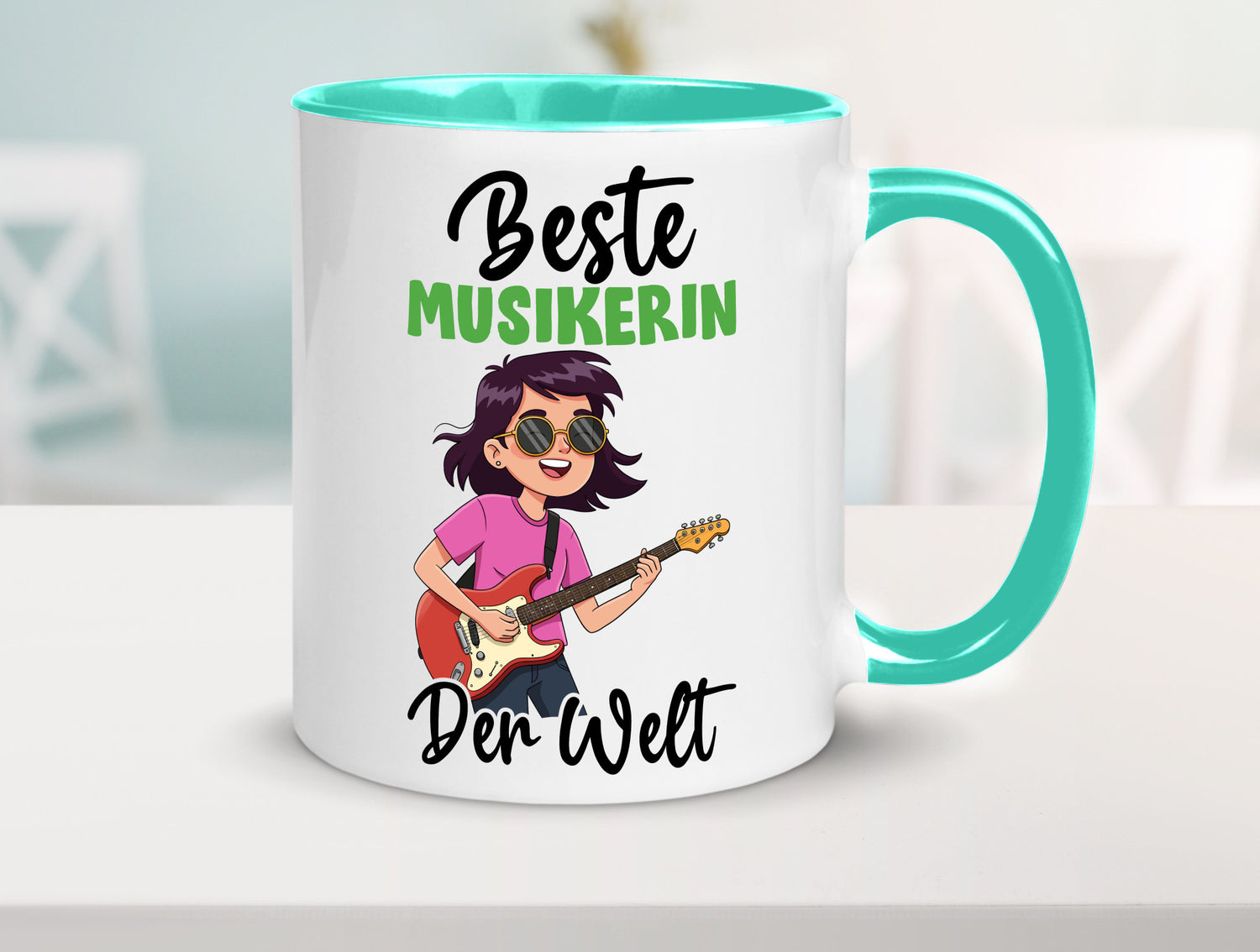 Beste Musikerin | Musik Musikantin v2 Geschenkidee Humor Tasse