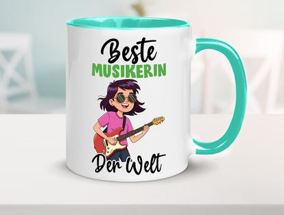 Beste Musikerin | Musik Musikantin v2 Geschenkidee Humor Tasse