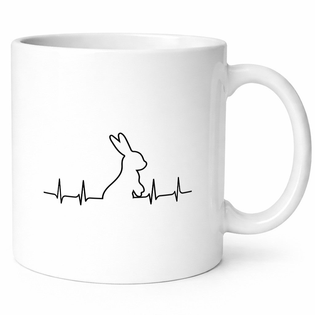 Kaninchen Herzschlag | Motiv Tierfreund Hase Nager lustiger Spruch Geschenk
