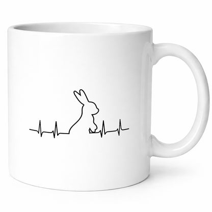 Kaninchen Herzschlag | Motiv Tierfreund Hase Nager lustiger Spruch Geschenk