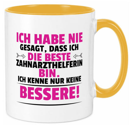Die Beste Zahnarzthelferin | Zahnmedizin lustig Humor Geschenkidee Geschenk Tasse