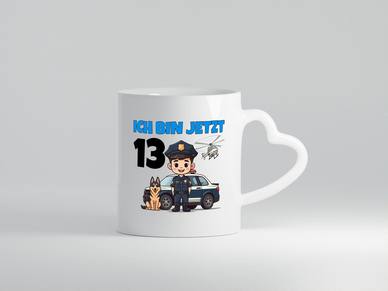 13. Geburtstag | 13 Jahre Polizei Kind Polizeiauto Humor Geschenkidee Tasse