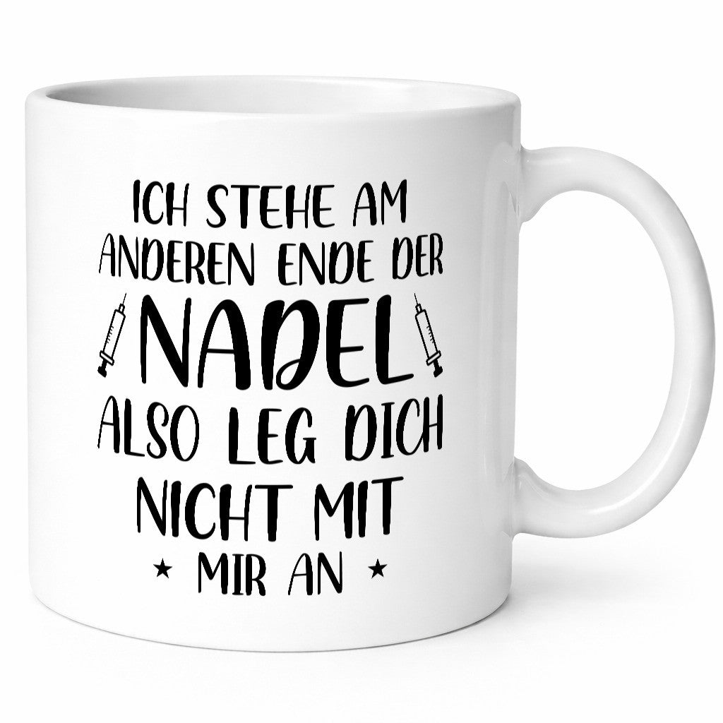 Am anderen Ende der Nadel, nicht anlegen | Spritzen lustiger Spruch Geschenk