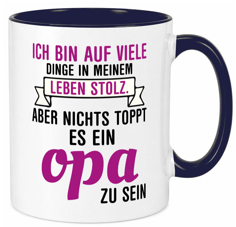 Opa Tasse | Stolzer Großvater Vatertag Enkelkinder Geschenk Familie