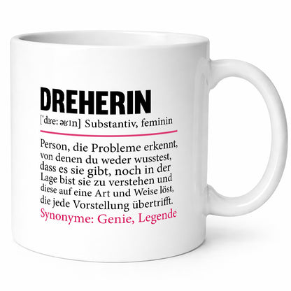 Dreherin | Fräser Dreher Zerspannungsmechaniker Geschenkidee Humor Tasse