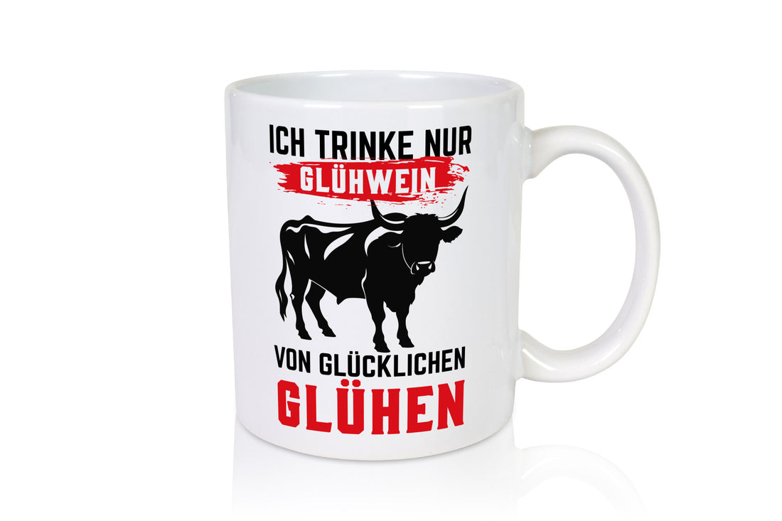 Ich trinke nur Glühwein | Glühen Farmer Humor Geschenkidee Tasse
